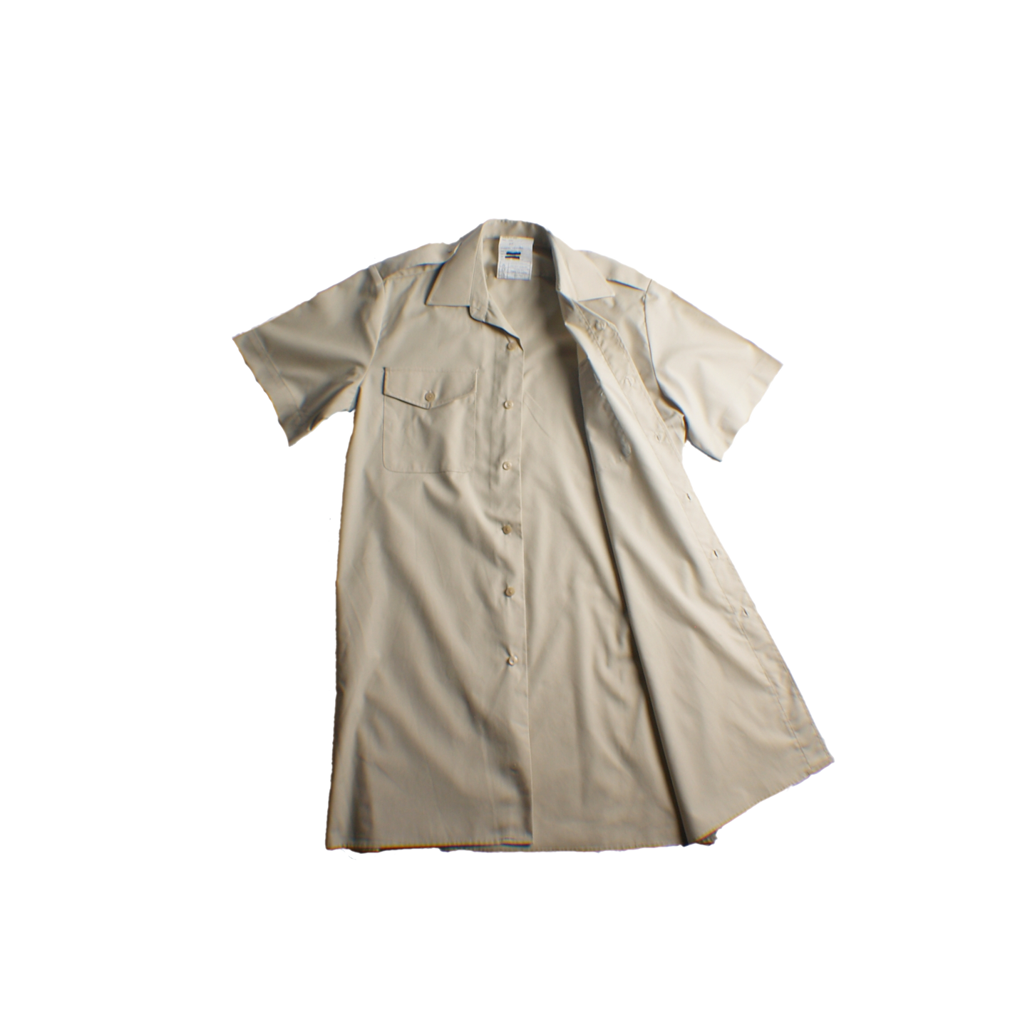 British Army Short-Sleeved Fawn Dress Shirt image 2