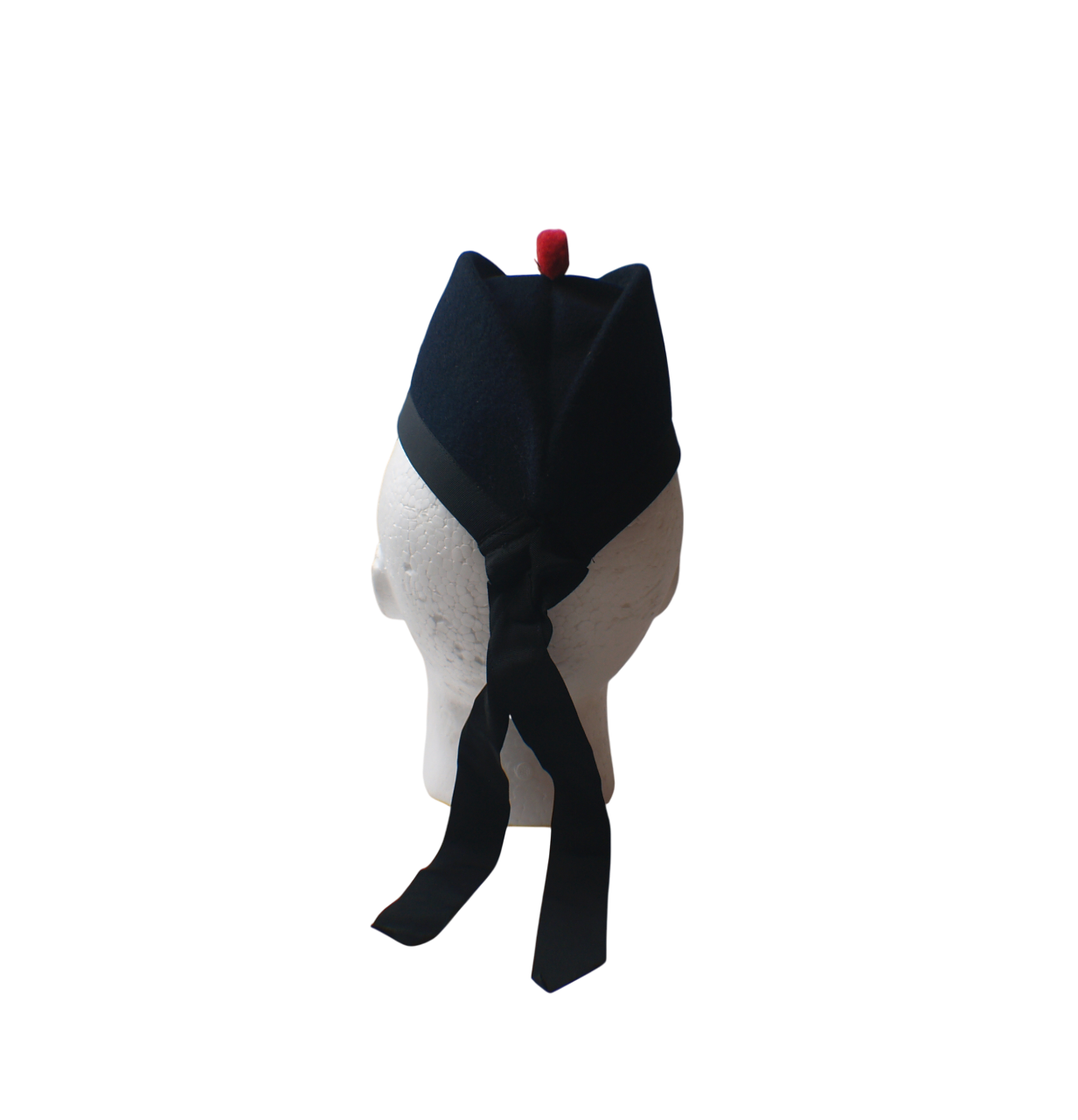 British Army Undiced Navy Blue Glengarry with Red Toorie image 6