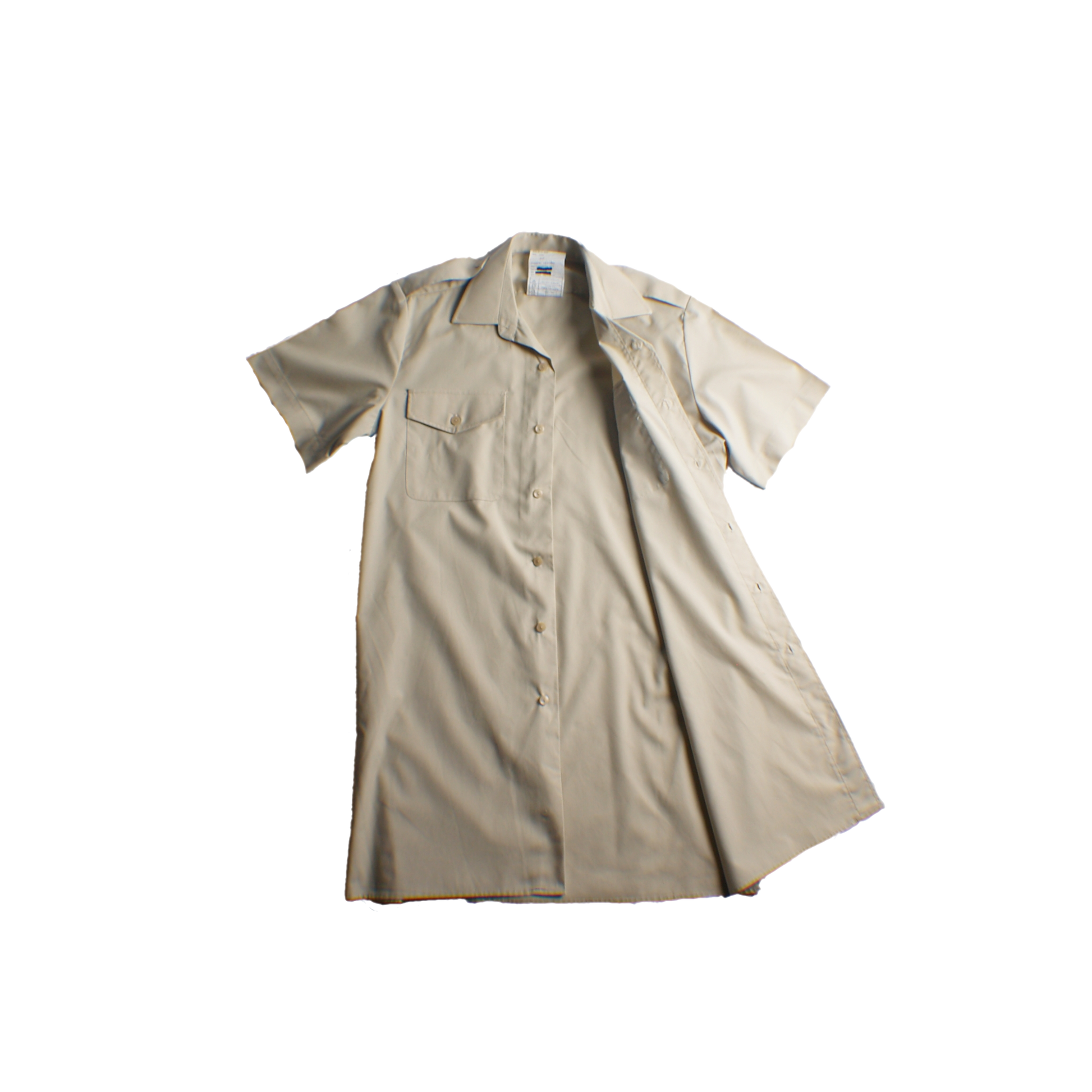 British Army Short-Sleeved Fawn Dress Shirt image 2