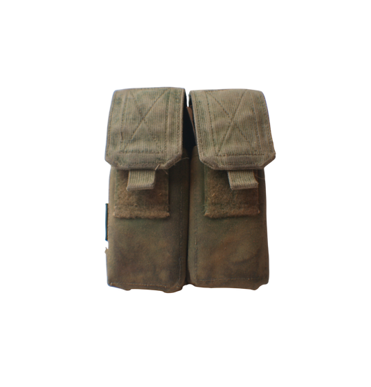 Warrior Assault Systems Tan MOLLE Double Magazine Pouch image 0