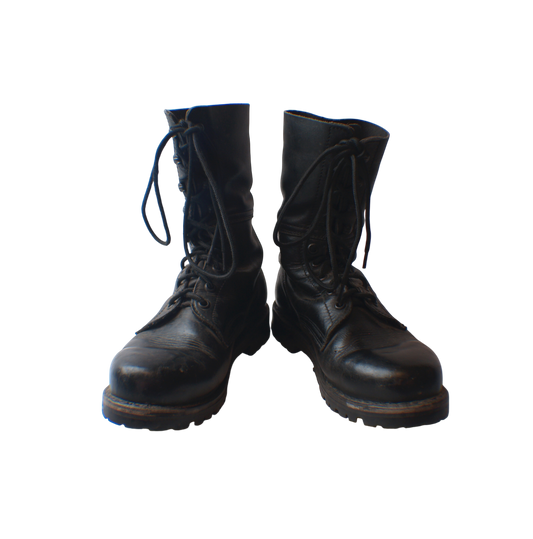 Austrian Lightweight Black Leather Boots