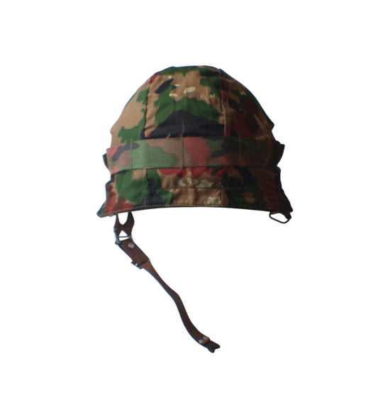 Swiss M1971 Steel Helmet and Taz 83 Alpenflage Cover