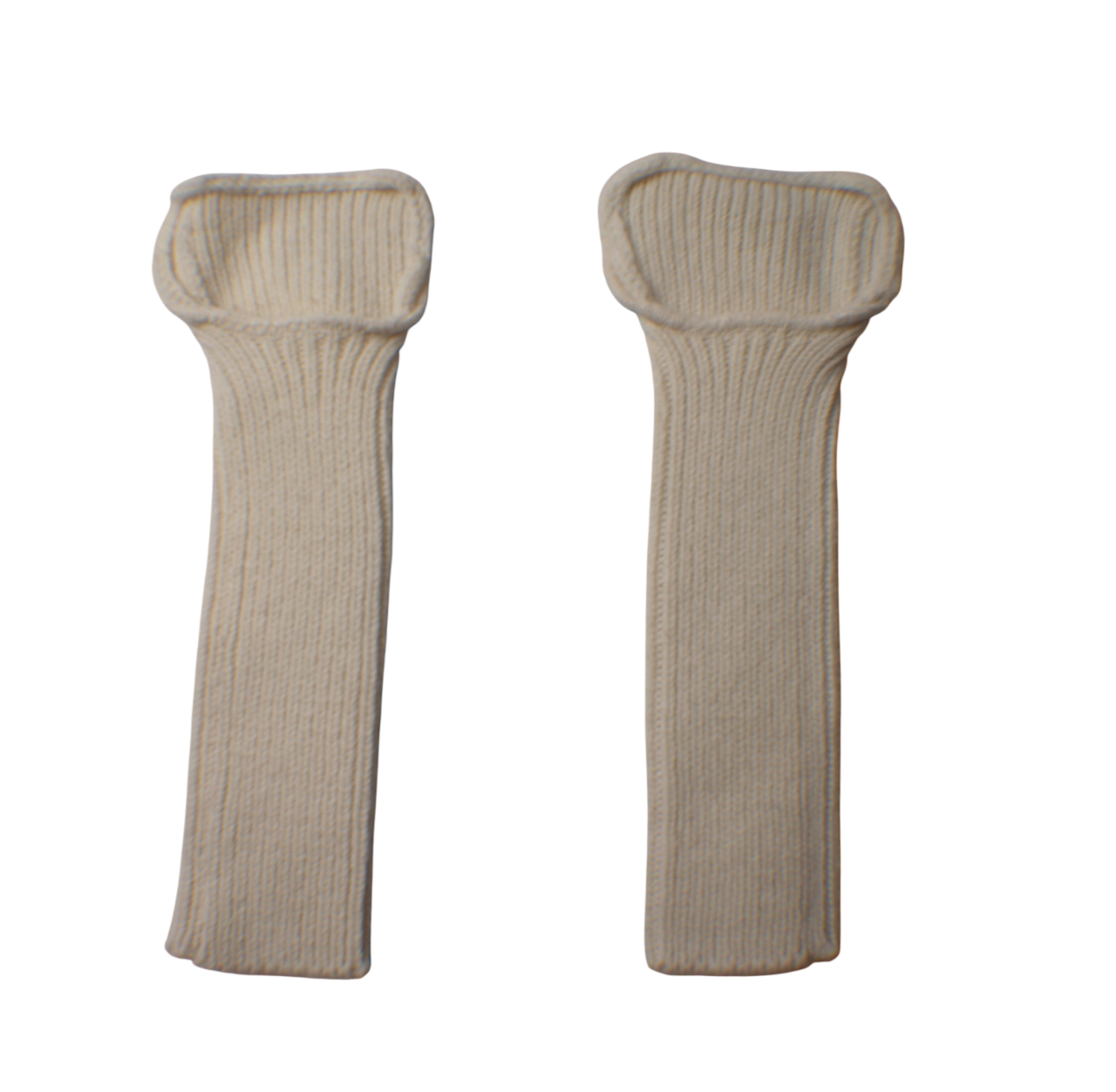 British White Woolen Wristlets