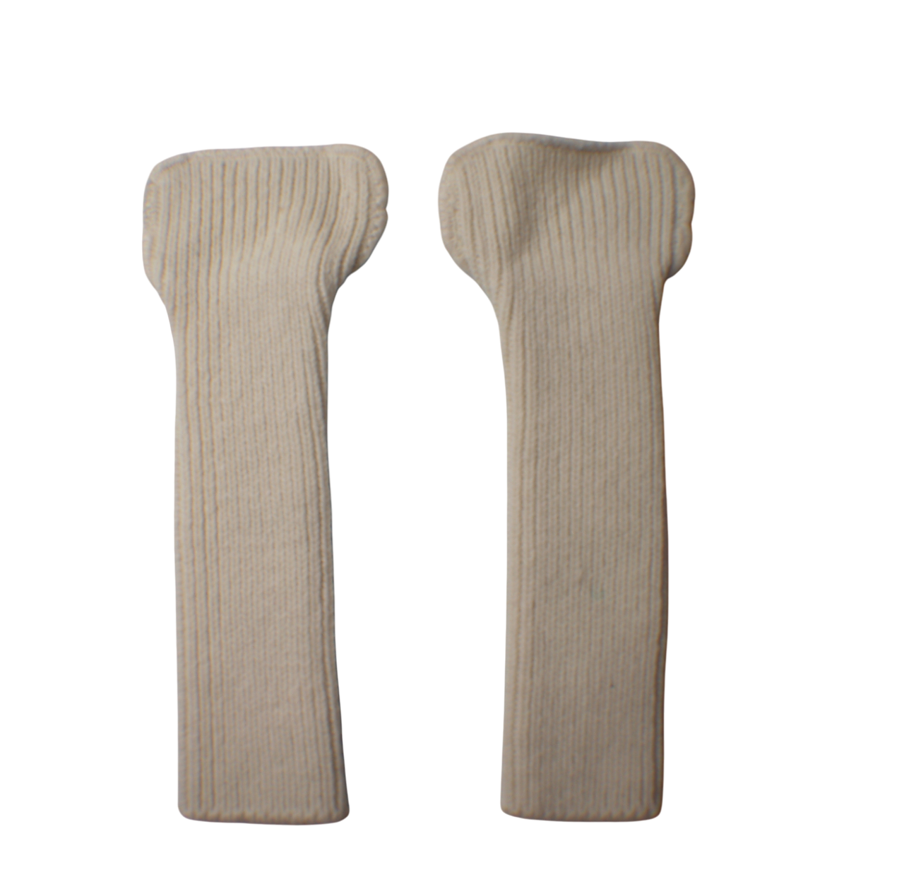 British White Woolen Wristlets