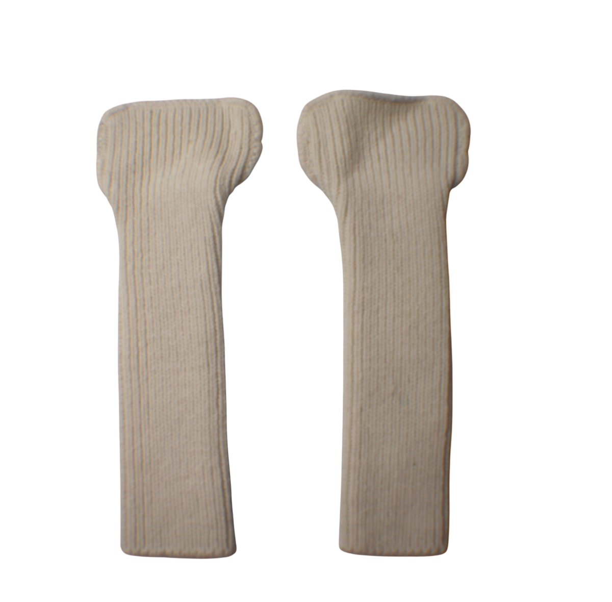 British White Woolen Wristlets Super Grade — Job Lot of 5