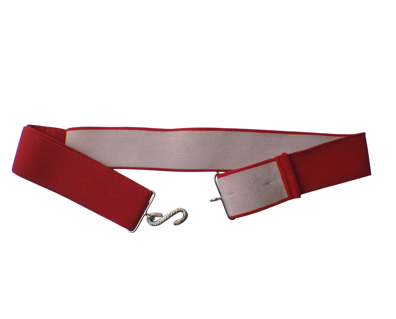 British Red Gymnastic Belt with Snake Clasp