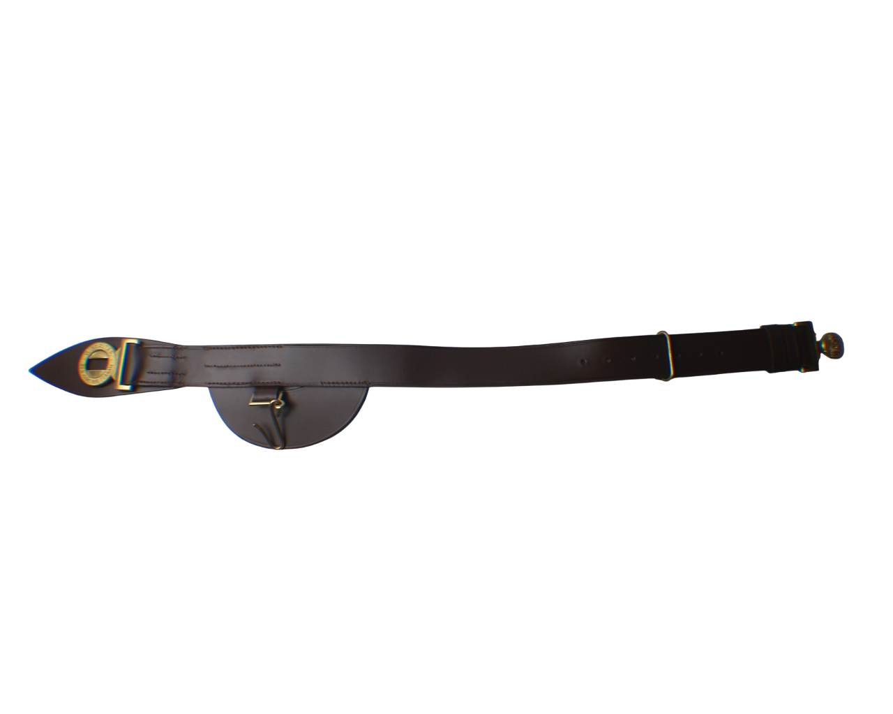 British Gibraltar Regiment Brown Leather Sword Belt