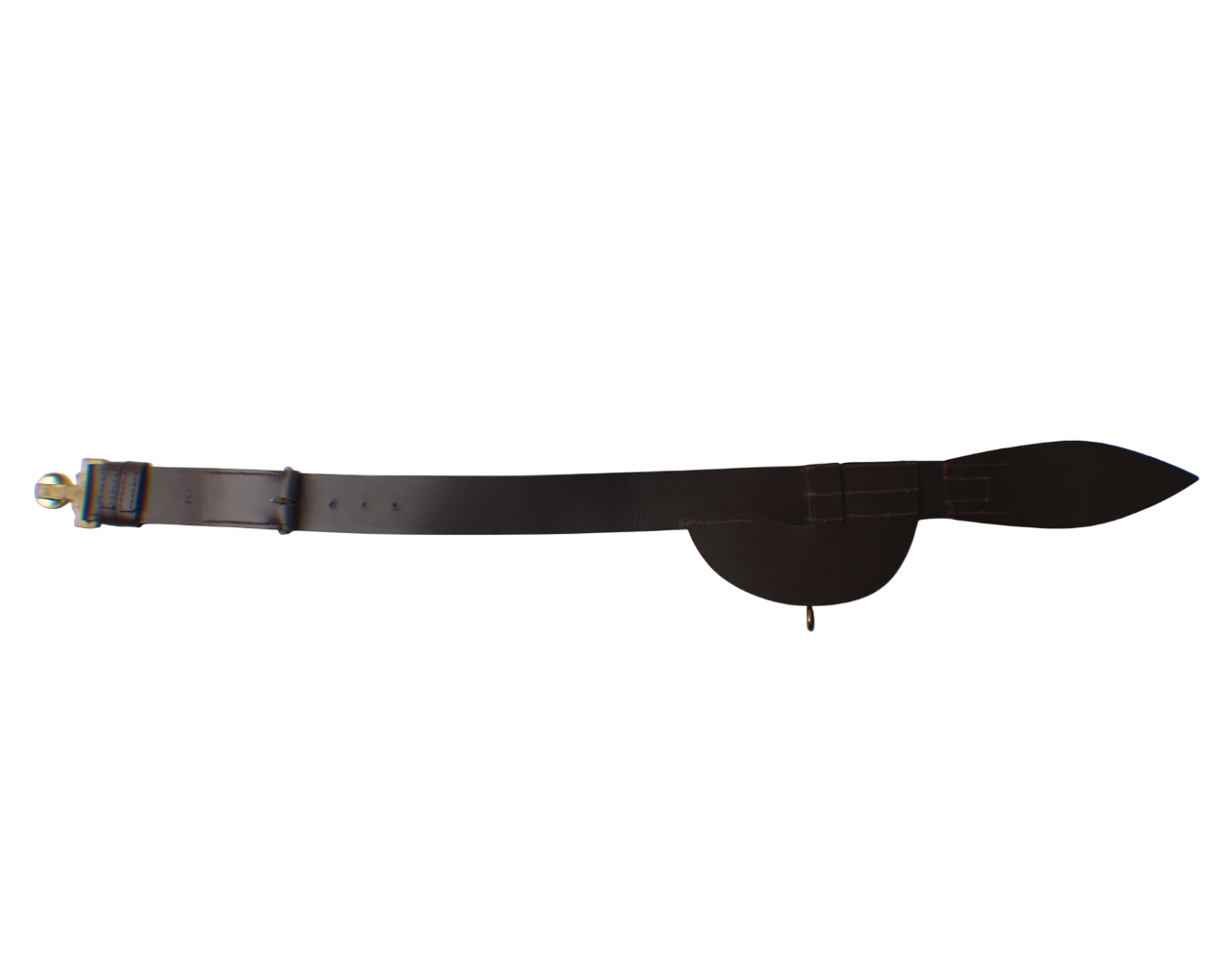British Gibraltar Regiment Brown Leather Sword Belt