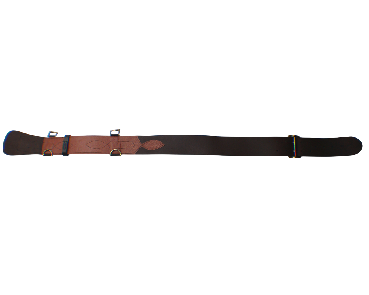 British Black Leather Sam Browne Belt With Buckle