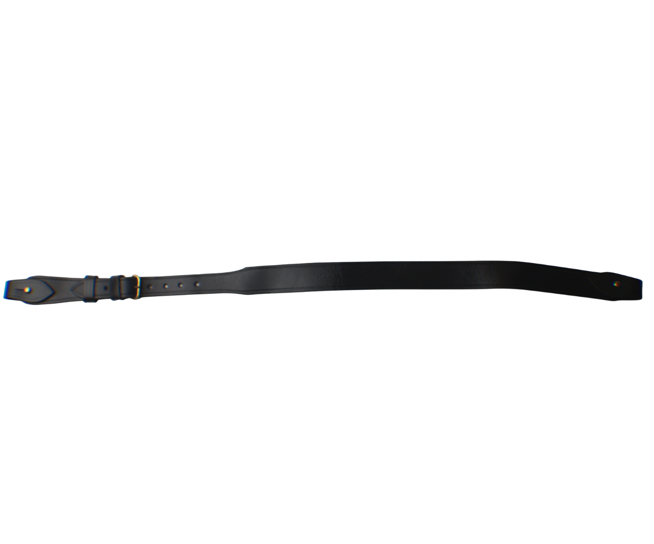 British Black Leather Sam Browne Belt Shoulder Strap
