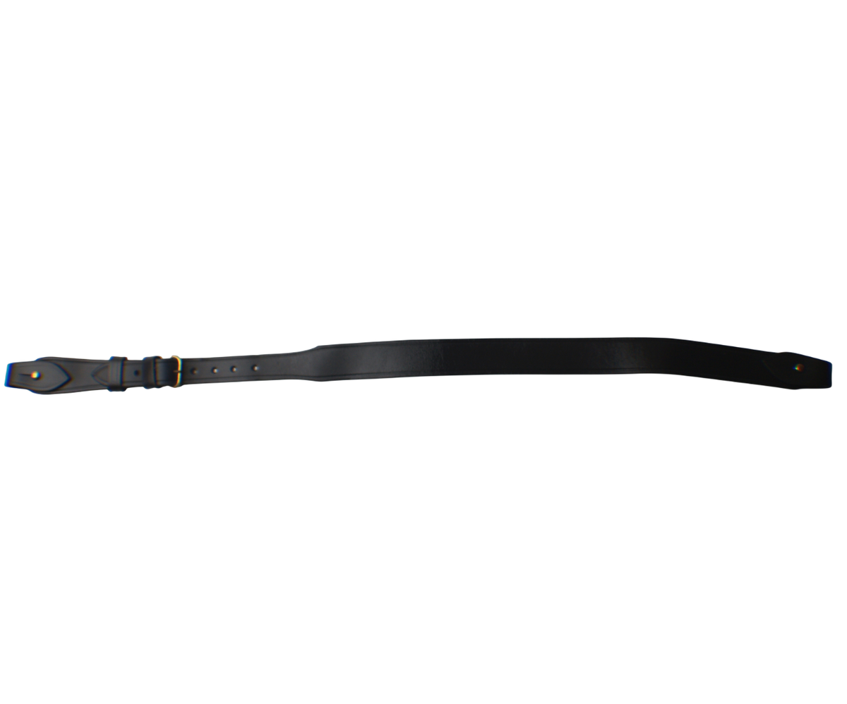 British Black Leather Sam Browne Shoulder Straps Grade 1 — Job Lot of 5