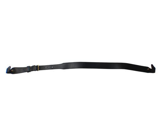 British Black Leather Sam Browne Belt Shoulder Strap