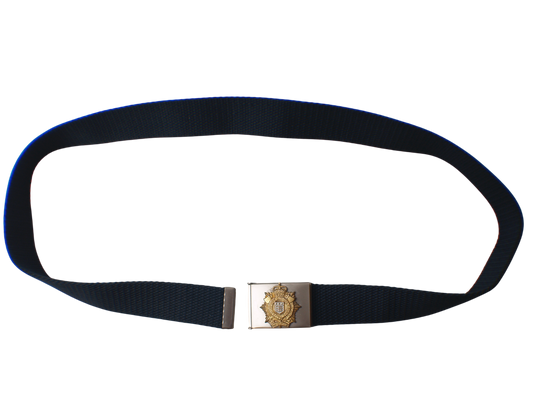 British Army Blue RLC Pull-Through Trouser Belt
