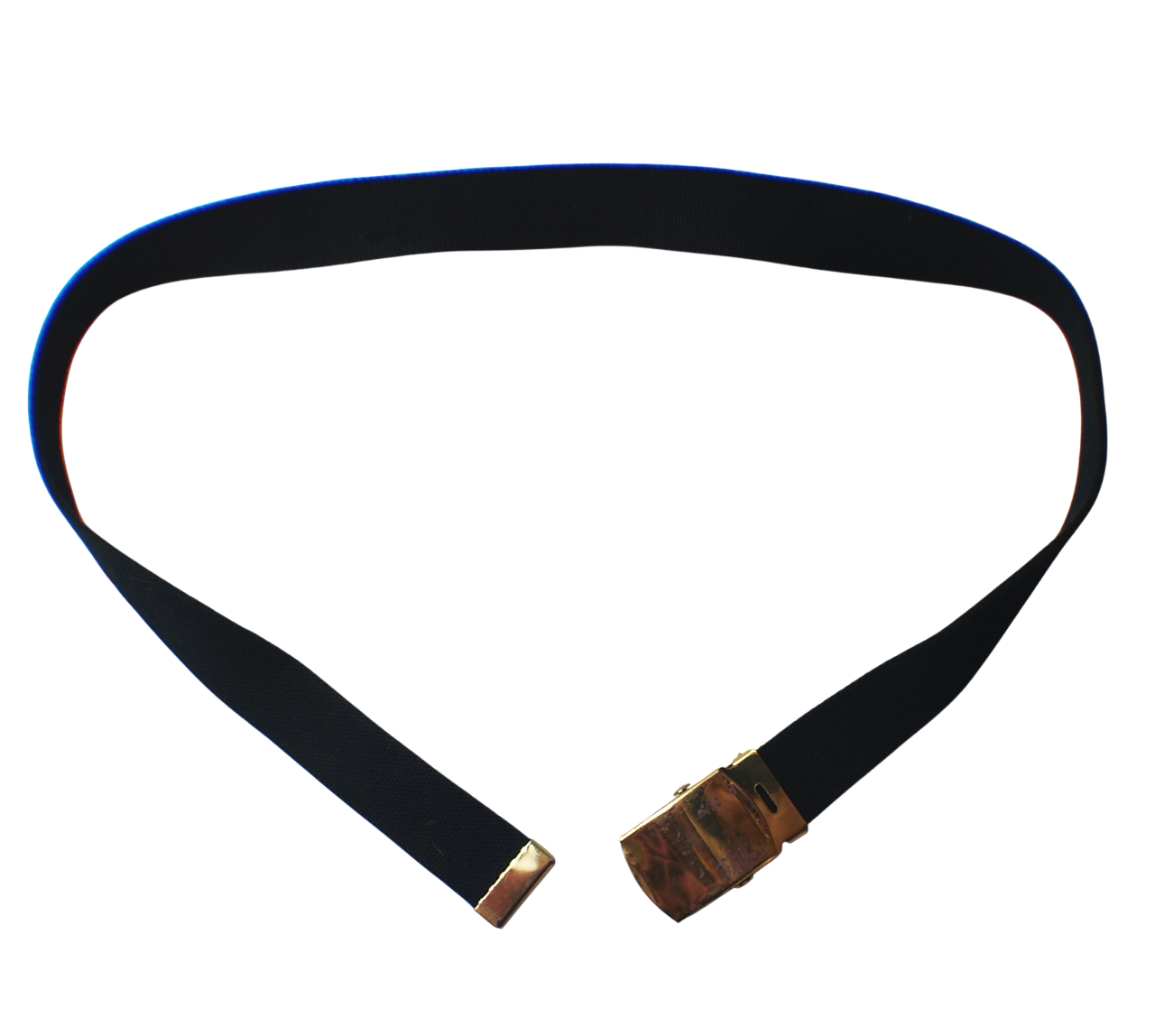 British Black Royal Navy Pull-Through Trouser Belt