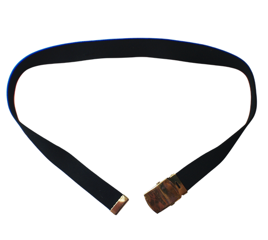 British Black Royal Navy Pull-Through Trouser Belt
