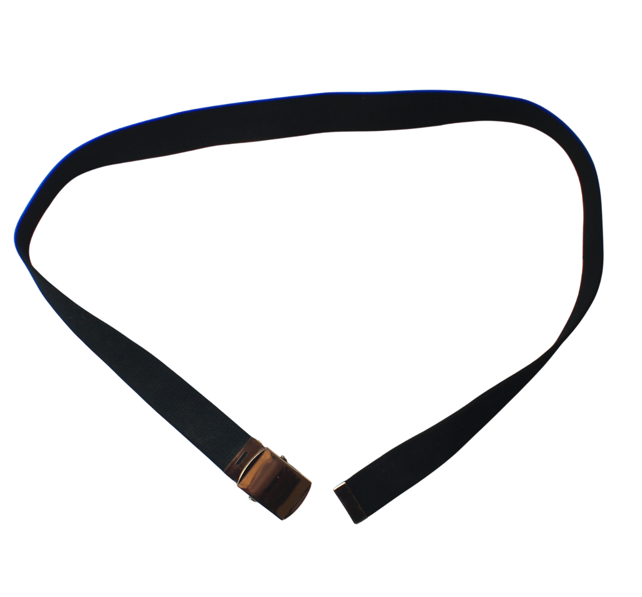 British Black Royal Navy Pull-Through Trouser Belt