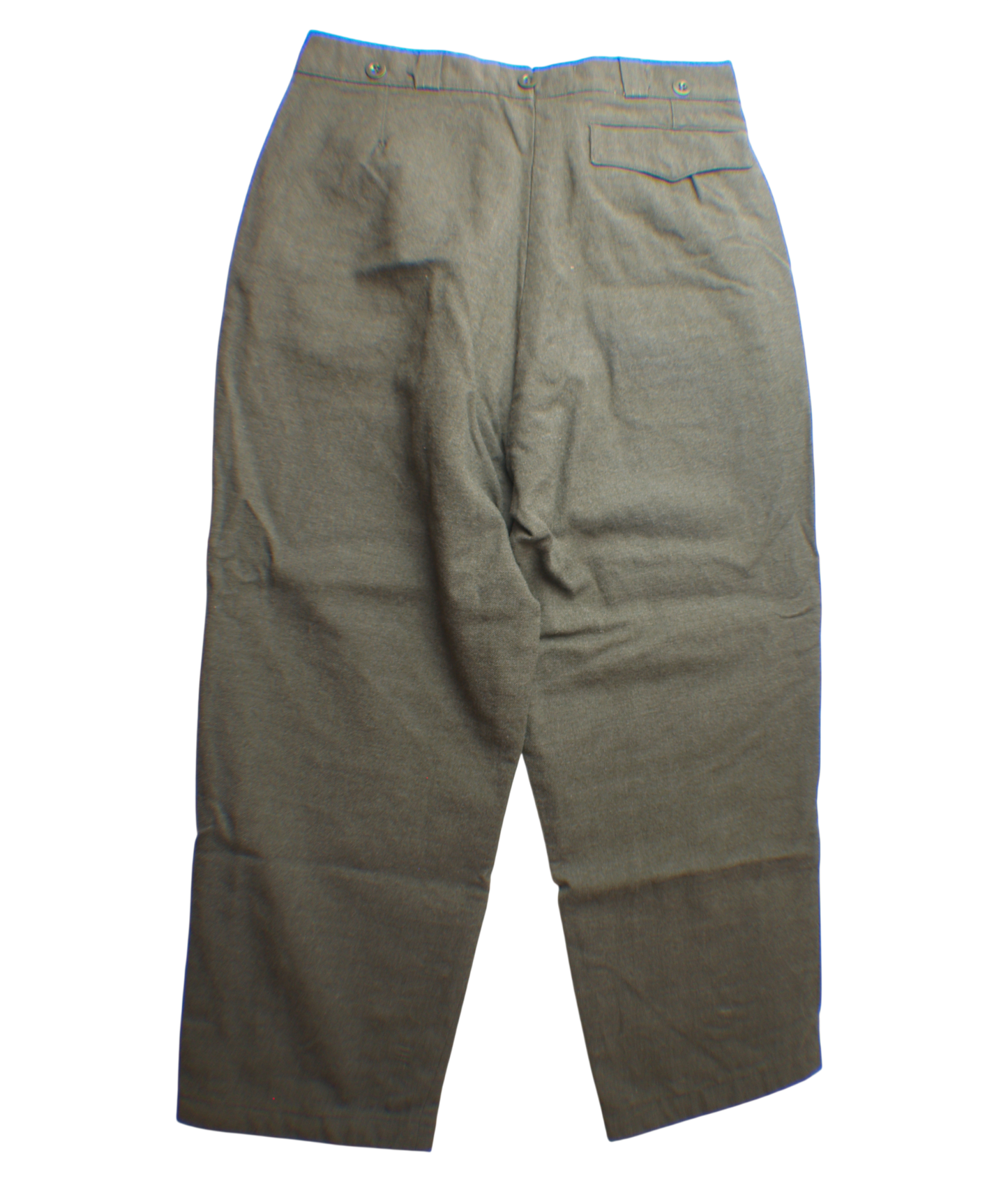 Belgian Green 1968 Pattern Wool Trousers