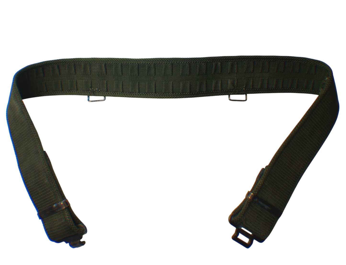 British OD PLCE Webbing Belt with Metal Buckle