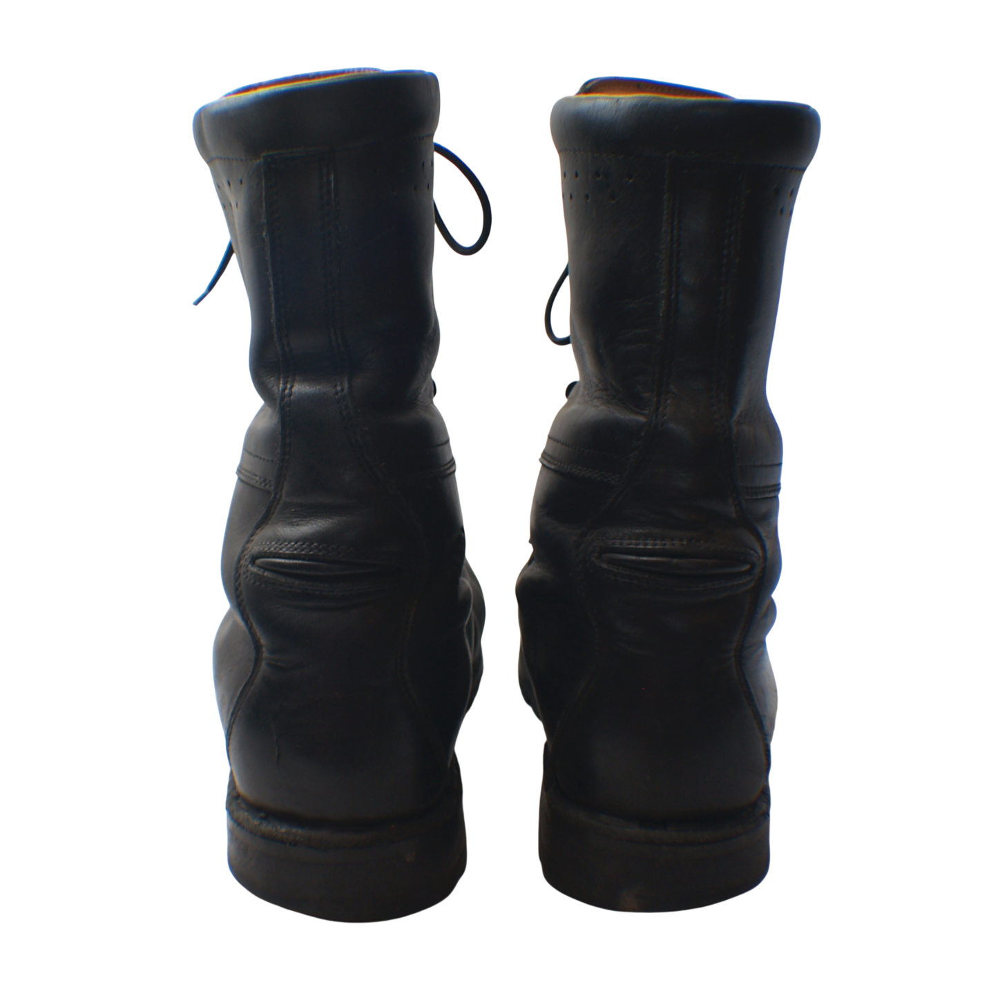 Austrian Black Leather Para Combat Boots