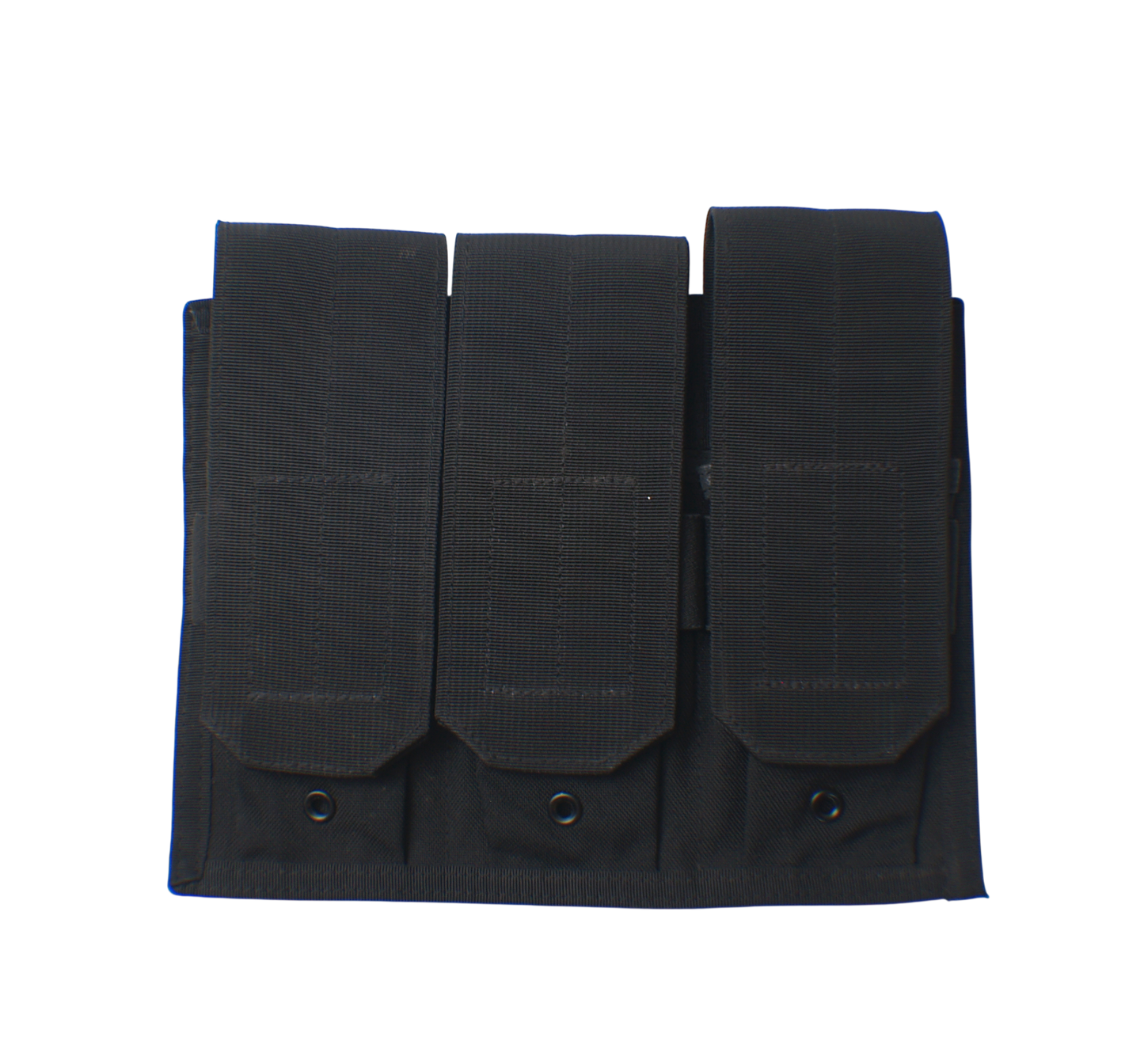 Black Hook and Loop Triple Ammunition Pouch