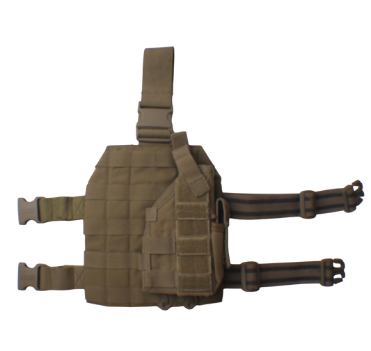 Blackhawk Khaki MOLLE Leg Panel and Pistol Holster
