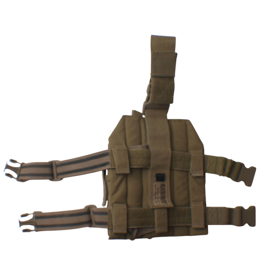 Blackhawk Khaki MOLLE Leg Panel and Pistol Holster