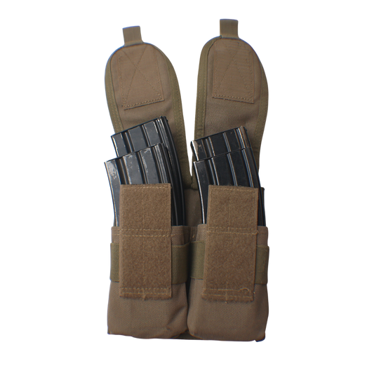 Tan MOLLE Double Ammunition Pouch