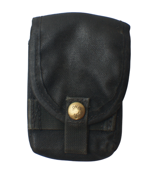 British Black MOD Police Double Pistol Magazine Pouch