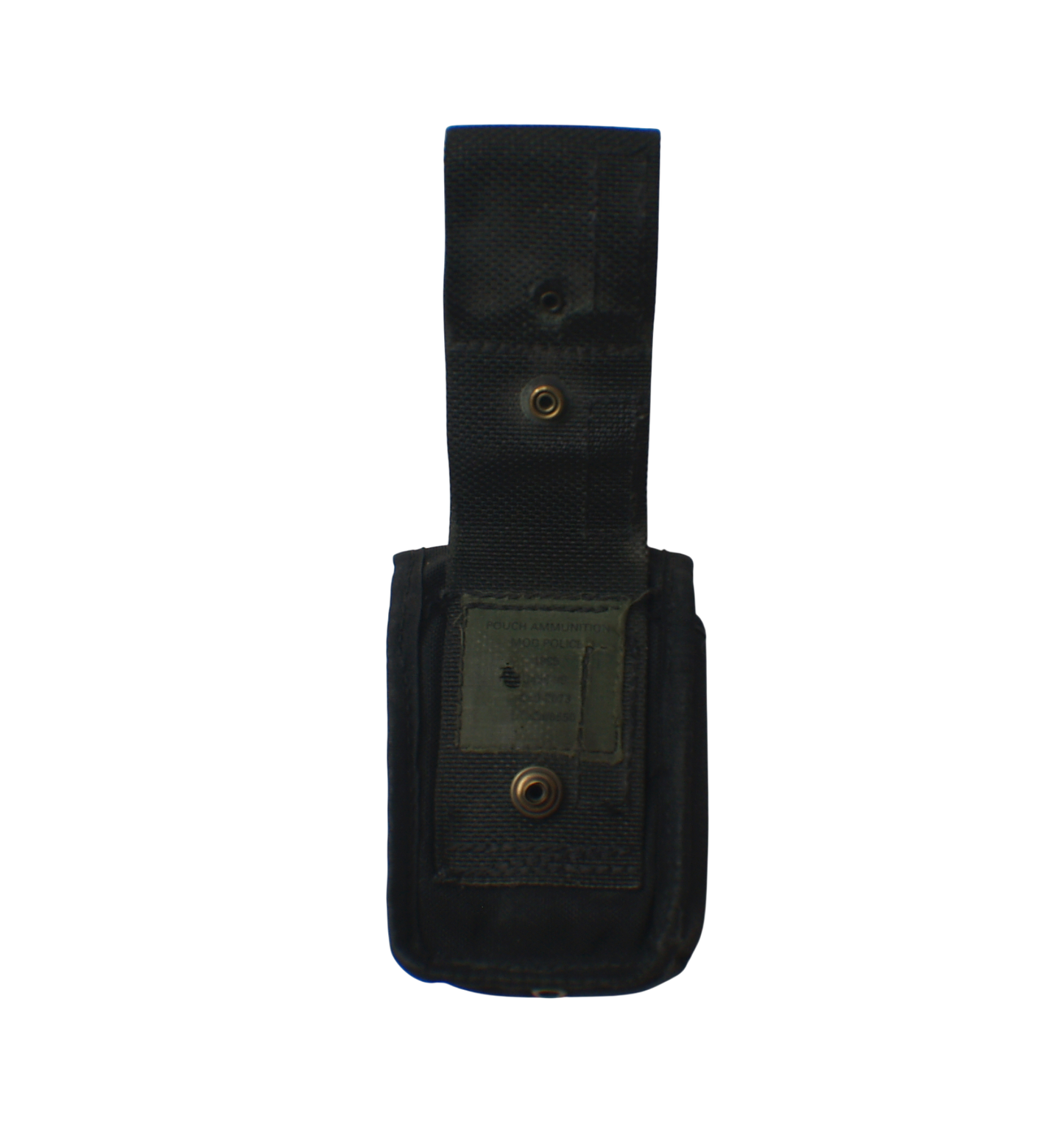 British Black MOD Police Double Pistol Magazine Pouch