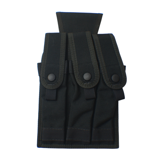 Black SMG Triple Magazine Belt Pouch