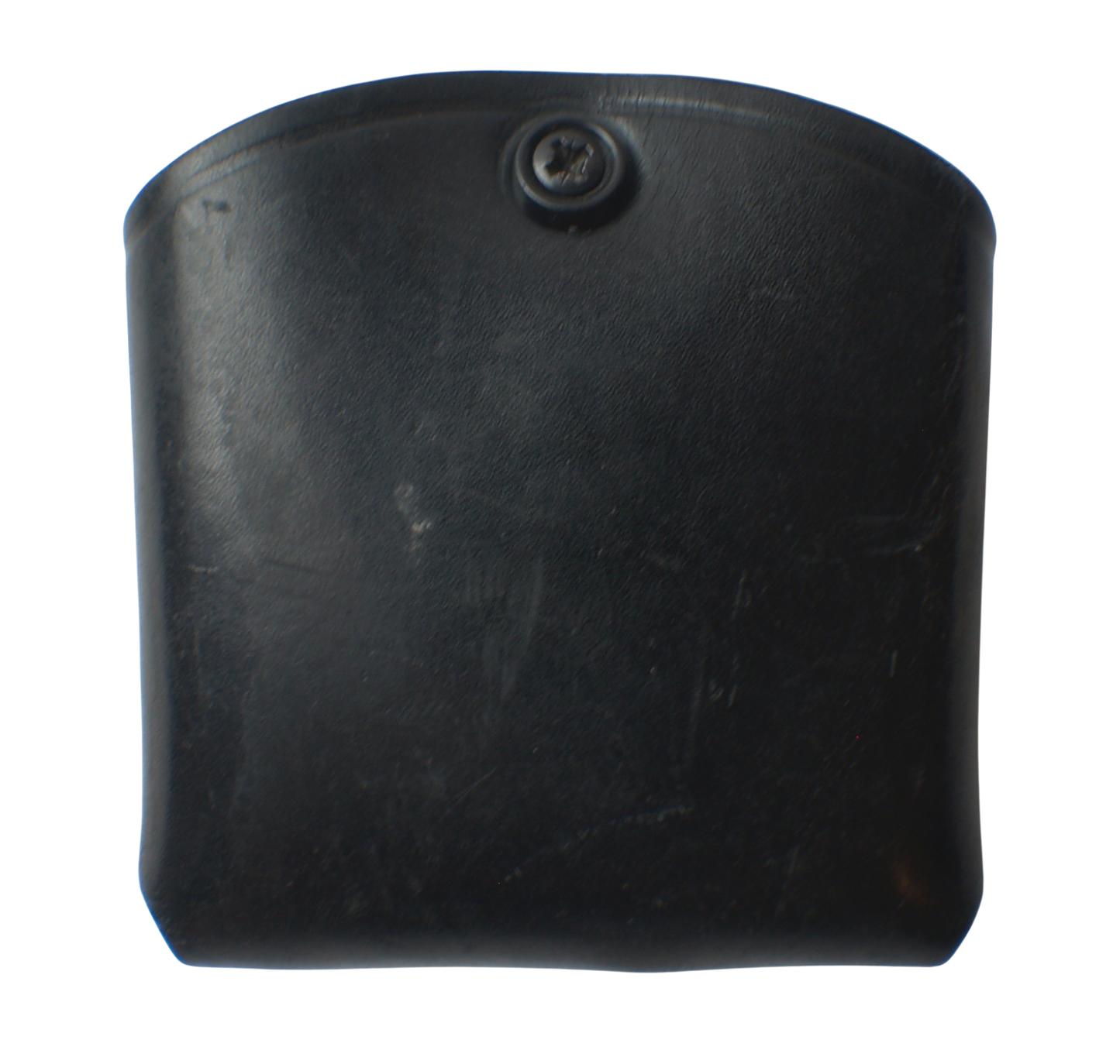 Black Leather PWL Double Glock Magazine Belt Pouch