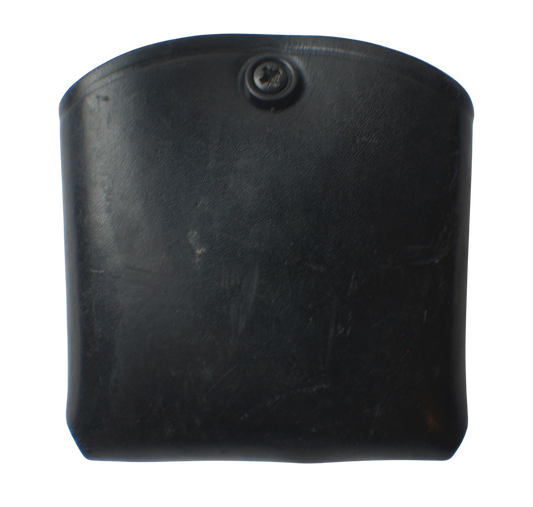 Black Leather PWL Double Glock Magazine Belt Pouch
