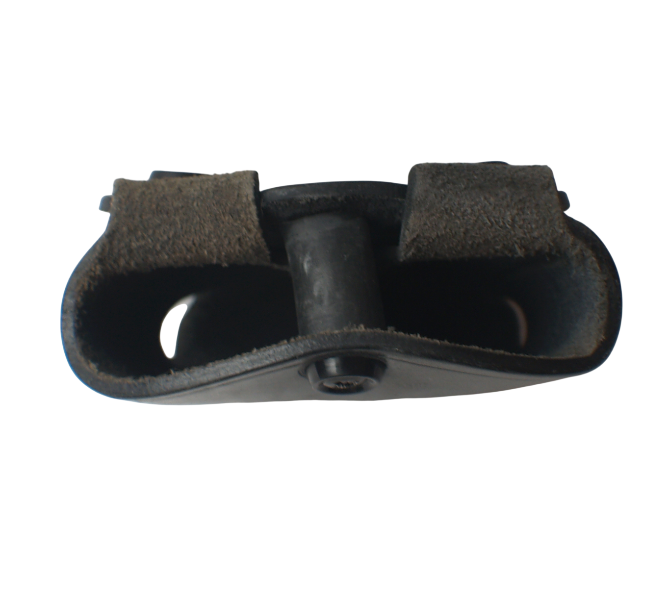 Black Leather PWL Double Glock Magazine Belt Pouch