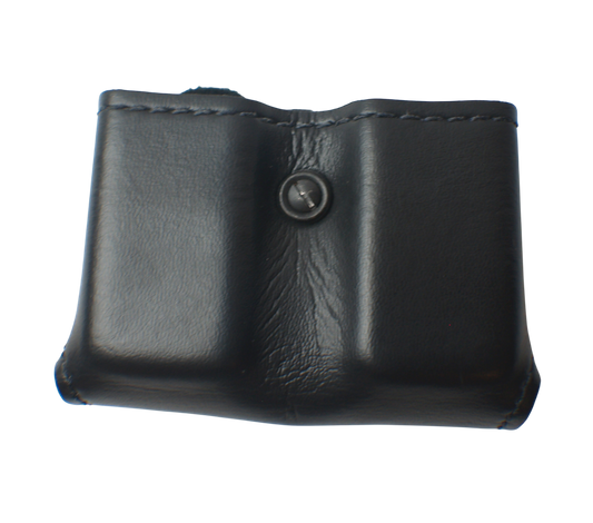 Black Leather Safariland Model 079 Double Glock Magazine Belt Pouch