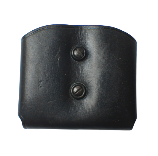 Black Leather Galco Double Glock Magazine Belt Pouch