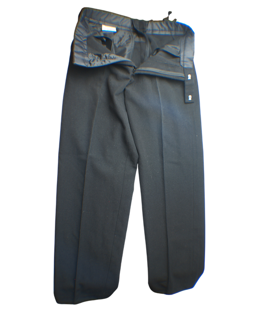 British Black Royal Navy Men's Working Trousers