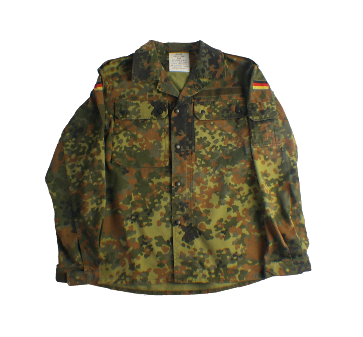 German Army Flecktarn Shirts Grade 1 — Mixed-Size Job Lot of 4