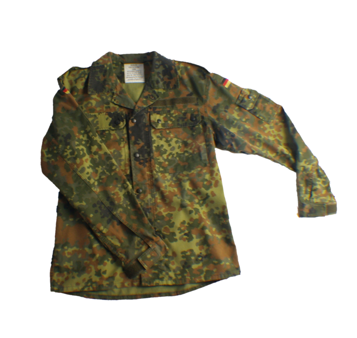 German Army Flecktarn Shirts Grade 1 — Mixed-Size Job Lot of 4
