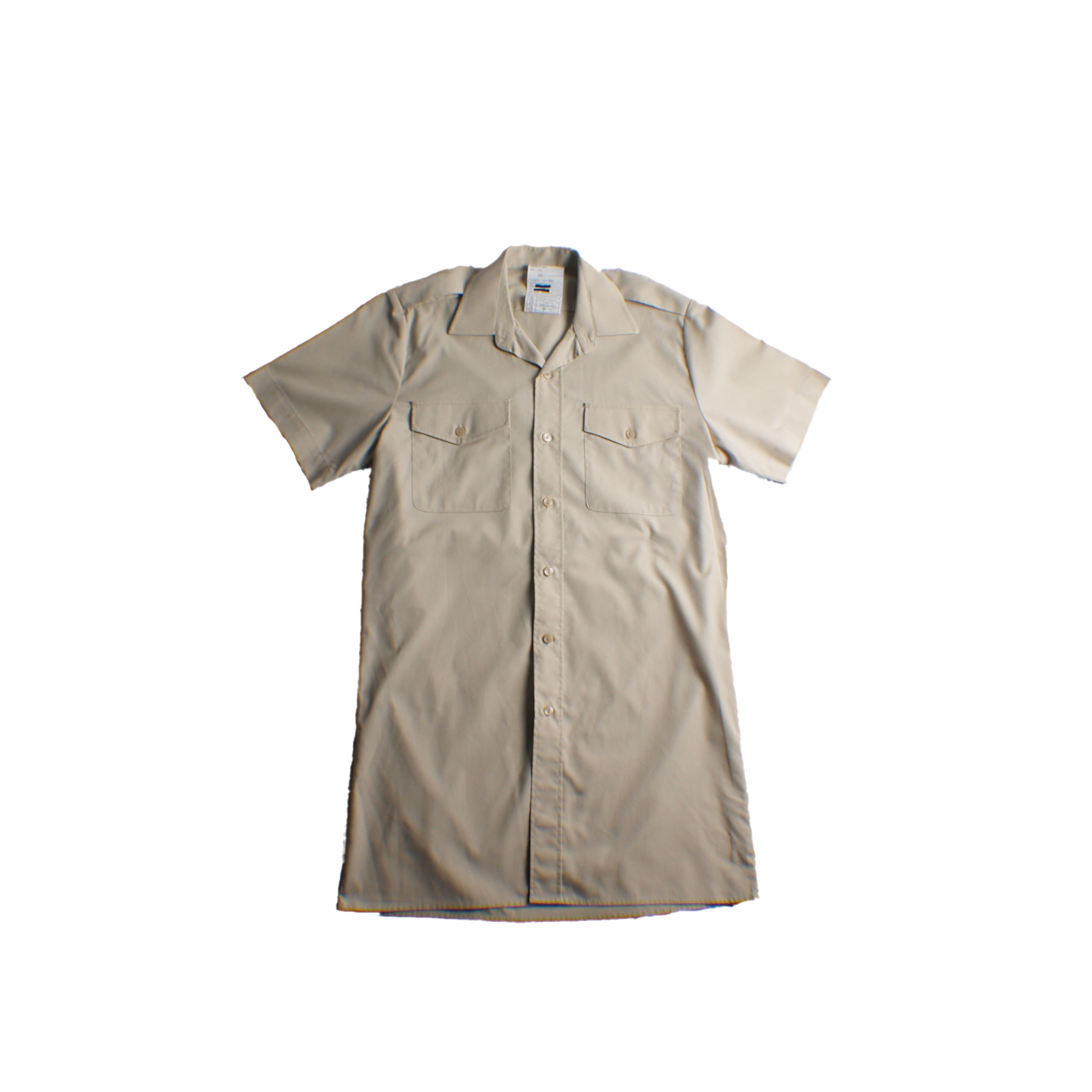 British Army Short-Sleeved Fawn Dress Shirt image 0