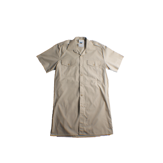 British Army Short-Sleeved Fawn Dress Shirt image 0