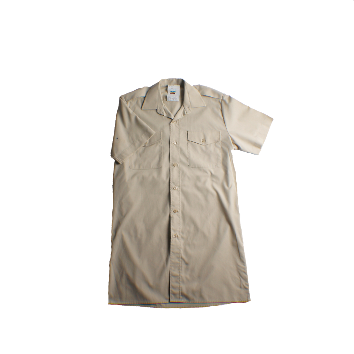 British Army Short-Sleeved Fawn Dress Shirt image 1